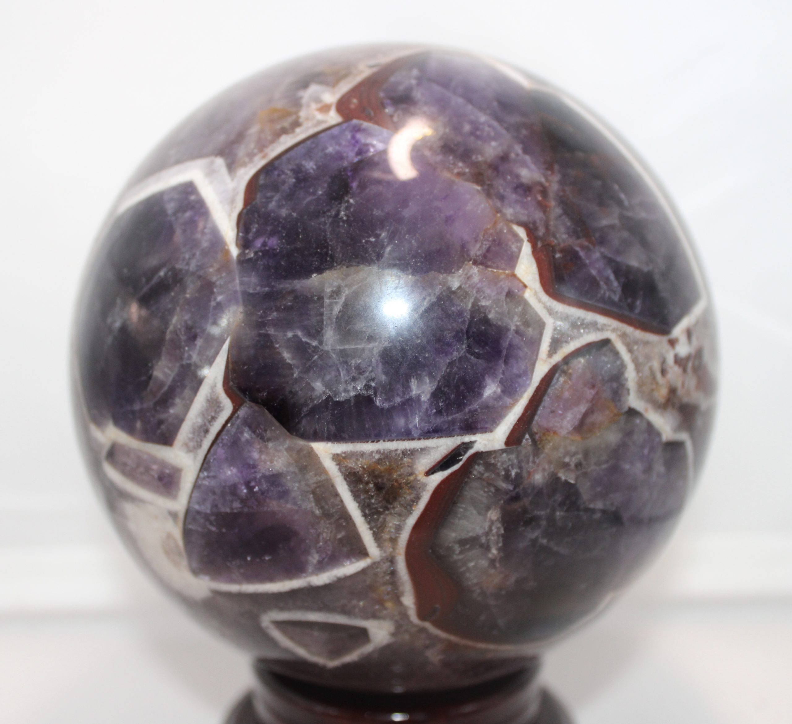 0005 Dream Chevron Amethyst Planet Sphere 4.8kg - Image 2