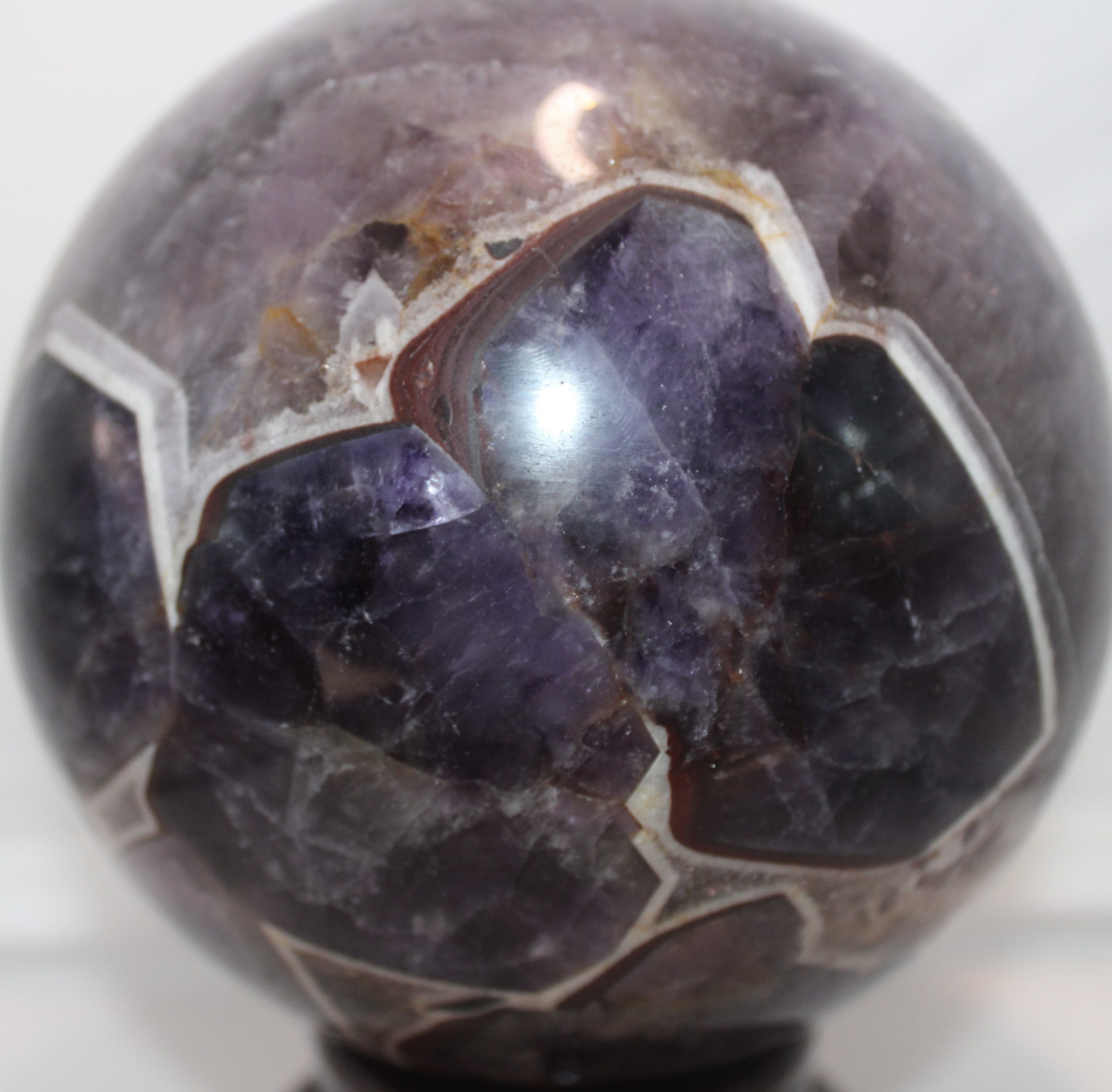 0005 Dream Chevron Amethyst Planet Sphere 4.8kg